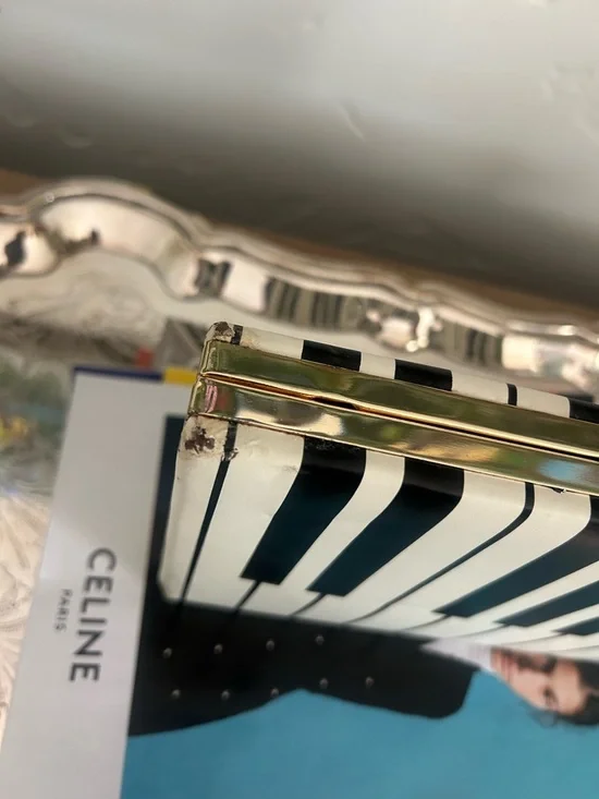 kate spade Black and White Piano Key Clutch - Picture 7 of 12